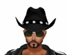 Cowboy Hat Black W Studs