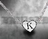 ⛧ necklace letter K