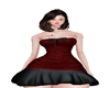 valentine red dress