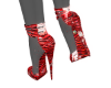 RedDestroyedDenim Heels