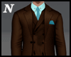 Chocolate Turquoise Suit