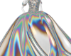 silver long dress