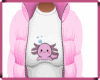 Pink Axolotl Puffer Coat