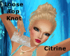Loose Top Knot - Citrine