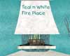 Fire Place Teal n White