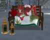 Christmas Lodge Bench
