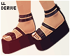 |L Platform Sandals