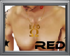 gold red/ necklace