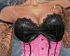 Devil Girl Corset Pnk Bl