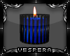 -V- Blue Caged Candles