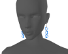 blue heart earings