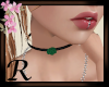 Rose/Flower Choker Green
