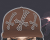 ' brown cross hat