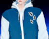 A/ Blue White Hoodie
