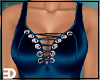 Blue Side Tie Dress