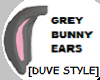 GREY BUNNY EARS