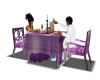 romantic dinning purple