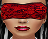 Red Black Lace Blindfold