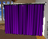 Purple curtain w. rod