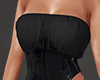 $ Long pvc corset black