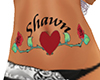 Shawn Heart Rose Tattoo