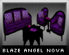 <B> Purple Sofa