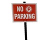 No Parking Standing Sign