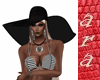 hats black pamela chic