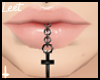 L| Cross Lip Chain