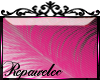 *R* Pink Feather Sticker