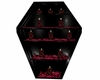 red/black coffin candles