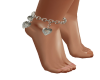 heart ankle jewerly