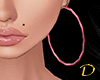 D| Karol Earrings Pink