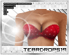 {T} Fearless Red Bra