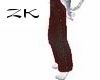 ZK-Dark Leather Pants