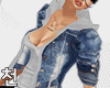 ! Denim & Grey Hoody