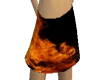 flaming fire mini skirt