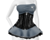 Corset Black Blue