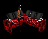 animated red black sofa