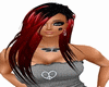 hair duo black&red