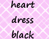 [PT] heart dress black