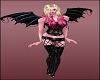 Black PINK Flying Devil Costume