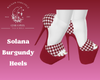 Solana Burgundy Heels