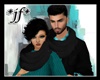 *jf* Blk Knit Scarf V2MF