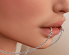 !B Baddie Lip-Ear Chain