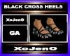 BLACK CROSS HEELS