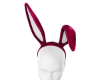 Red pink bunny ears