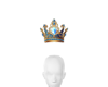 Crown 3D head sign