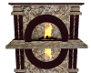 Burgandy Fireplace