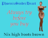Mix high boots brown